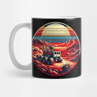 Mars Martian Odyssey: Retro Rover's Red Planet Expedition Mug